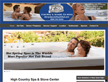 Tablet Screenshot of highcountryspaandstove.com